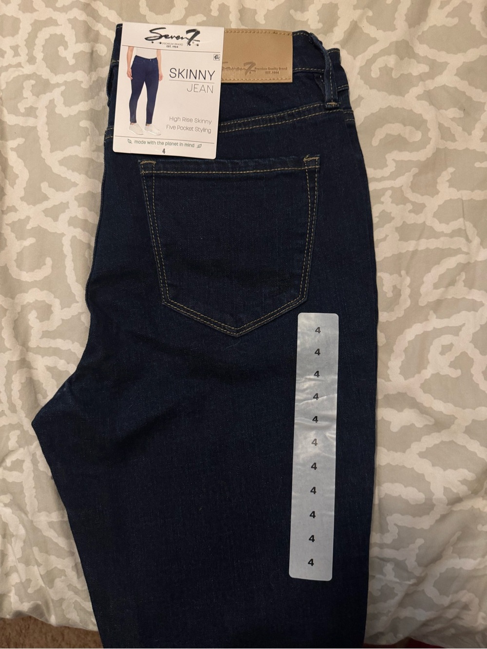 Seven7 Men's Skinny Jeans - Deep Indigo